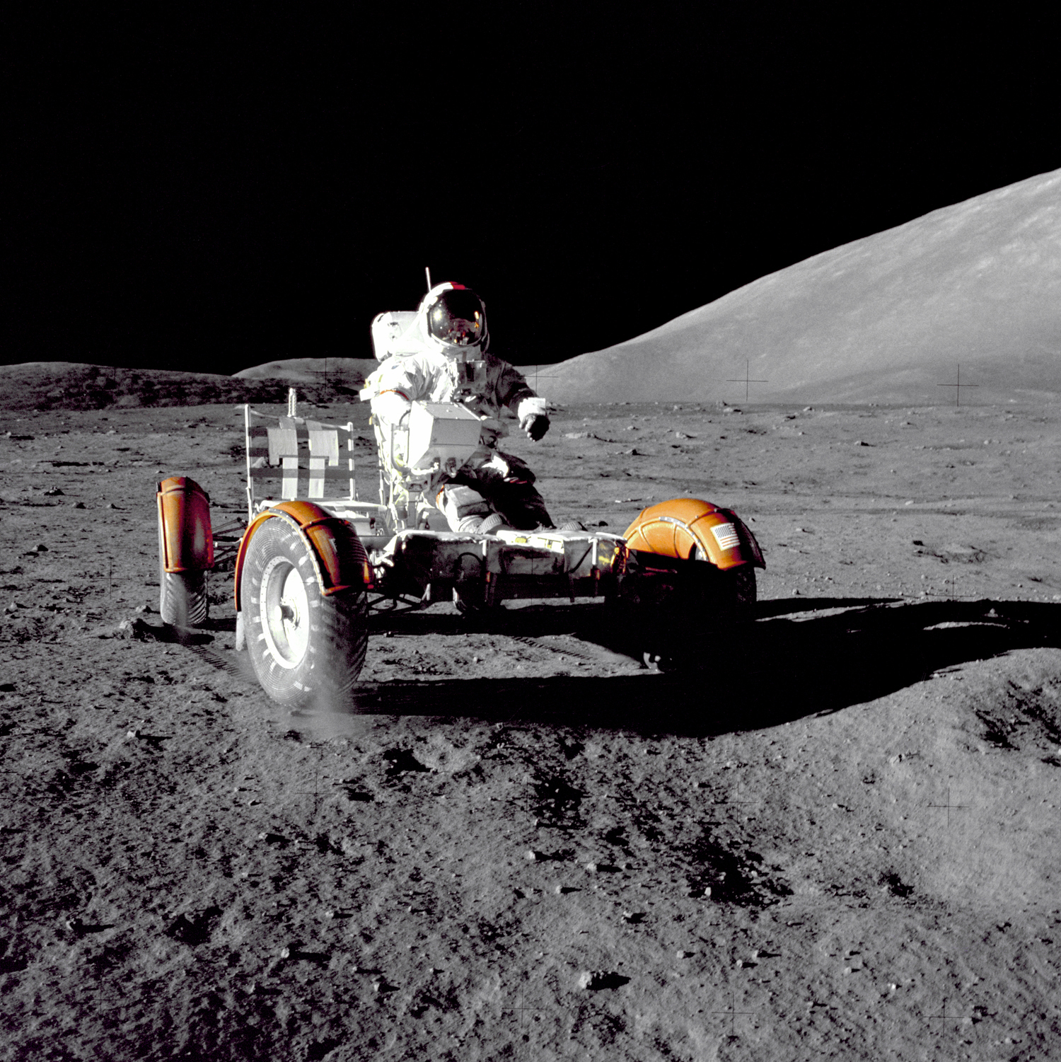 Imagen El primer parking de vehículos eléctricos ya estaba en la Luna